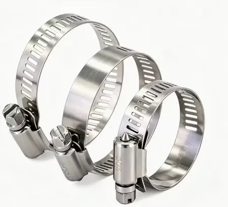 Worm drive gear clamps in several sizes