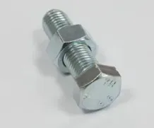 Carbon steel hex bolt with nut